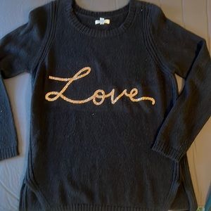 Large “Love” Sweater